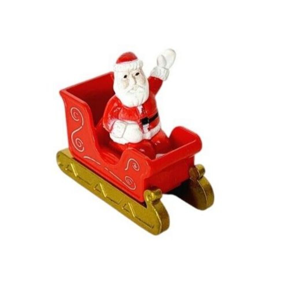 Vintage LEGO Piece Santa On A Sleigh Christmas Decorative Figurine F35A RARE